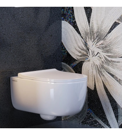 Унитаз подвесной BERGES EGO XL 54 см с функцией биде без смесителя