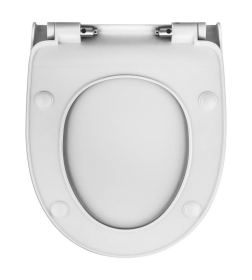 Сиденье для унитаза дюропласт, микролифт, быстросьем, металл Berges VITA Slim SO 013403