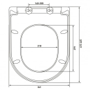 Сиденье для унитаза дюропласт, крепление микролифт, быстросьем металл-А Berges Tornas Slim SO 012803 (012803) 