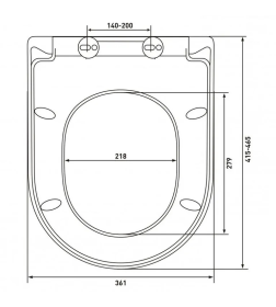 Сиденье для унитаза дюропласт, крепление микролифт, быстросьем металл-А Berges Tornas Slim SO 012803