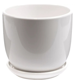 Горшок для цветов керамический 17*15,5 см (TX93003white-2, код 228133)