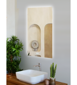 Зеркало Дабл-Ю Турин 60х110 подсветкой и антизапотеванием TRN60X110