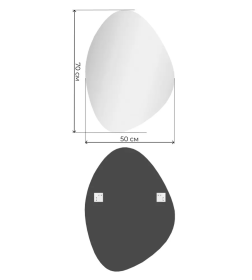 Зеркало Дабл-Ю Сиена 50х70 SEN50X70