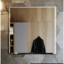 Зеркало Дабл-Ю без полки 50х50 см (фацет) ZRK50X50 (ZRK50X50) 