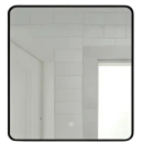 Зеркало Дабл-Ю Бангкок Black 80х80 с подсветкой и антизапотеванием BNK80X80BL (BNK80X80BL) 