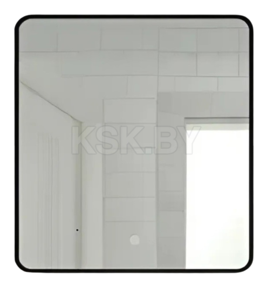 Зеркало Дабл-Ю Бангкок Black 80х80 с подсветкой и антизапотеванием BNK80X80BL (BNK80X80BL) 