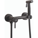 Смеситель настенный с гигиенической лейкой чёрный SUS304 A57503-7  (A57503-7) 