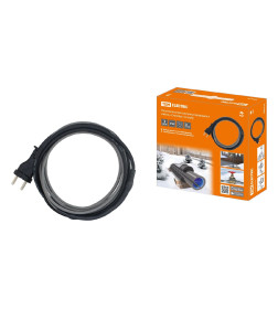 Кабель нагревательный саморегулирующийся "Стоплёд" НСК2-Н с вилкой, на трубу (2м/32Вт) TDM SQ2510-0001