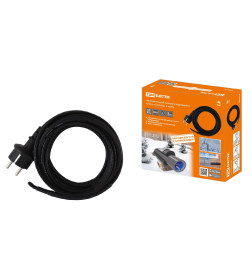 Кабель нагревательный саморегулирующийся "Стоплёд" НСК25-В с вилкой, в трубу (25м/250Вт) TDM SQ2510-0018