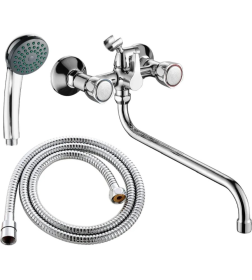 Смеситель для ванны и душа хром Fashun A2209-2 