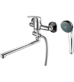 Смеситель для ванны и душа хром Fashun A2116