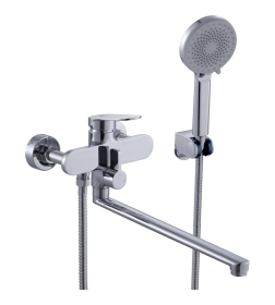Смеситель для ванны и душа хром Fashun A2288