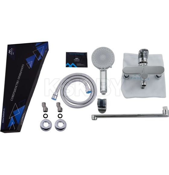 Смеситель для ванны и душа хром Fashun A2288 (A2288) 