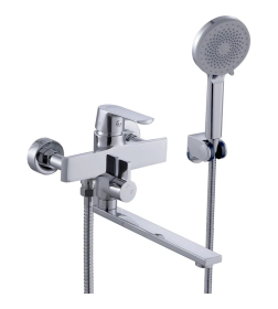 Смеситель для ванны и душа хром Fashun A2289