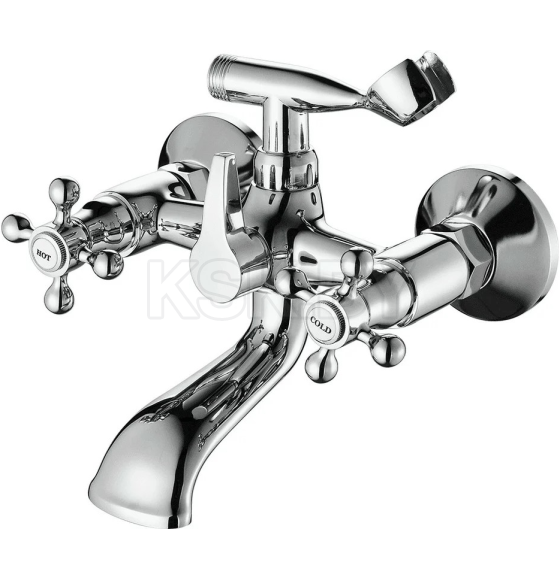 Смеситель для ванны и душа хром Fashun A3019 (A3019) 