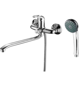 Смеситель для ванны и душа хром Fashun A2215