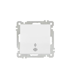 Переключатель 1-кл на два направления с подсветкой, пруж. зажимы, белый Mutlusan