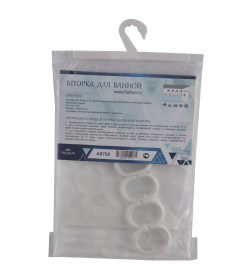 Штора для ванной 180х200 см 3D перья белого дракона Fashun A8758