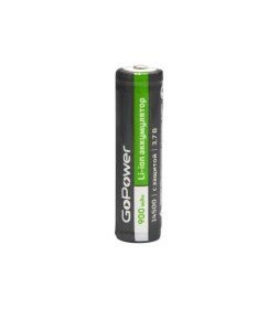 Аккумулятор Li-ion 14500 AA BL1 3.7V 900mAh с защитой высокий контакт GoPower 00-00018357