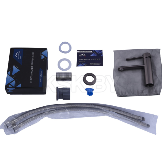 Смеситель для умывальника графит Fashun A51134-17  (A51134-17) 