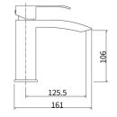 Смеситель для умывальника сатин Fashun A51118 (A51118) 