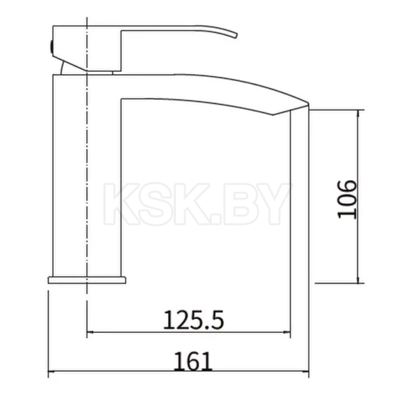 Смеситель для умывальника сатин Fashun A51118 (A51118) 