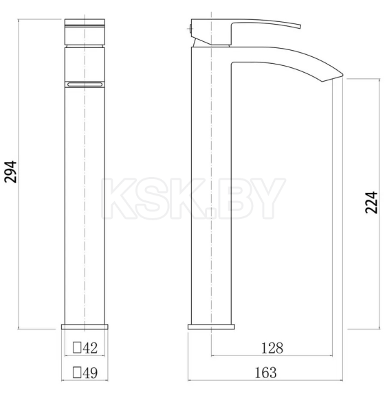 Смеситель для умывальника бронза Fashun A51218-21  (A51218-21) 