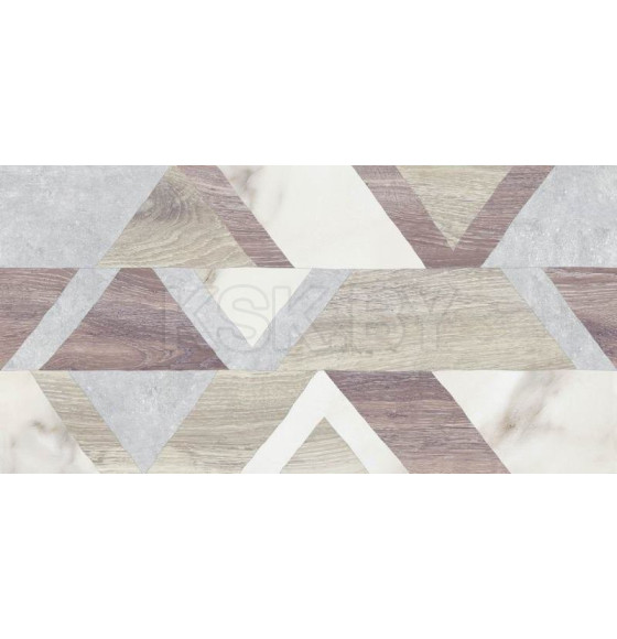 Плитка декор Guernsey Geo коричневый 300х600х9 мм (Березакер.) 