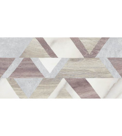 Плитка декор Guernsey Geo коричневый 300х600х9 мм