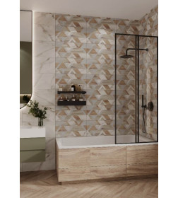 Плитка декор Guernsey Geo коричневый 300х600х9 мм