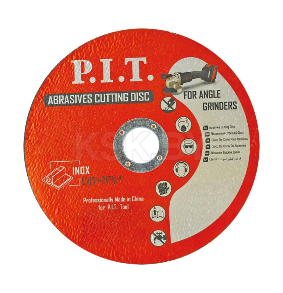 Диск отрезной по металлу 125x22,2x1,2 мм 10 шт. P.I.T. ACTW01-1251 (ACTW01-1251) 