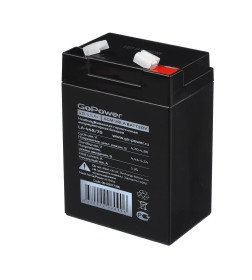 Аккумулятор свинцово-кислотный LA-445/70 4V 4.5Ah клеммы T1/F1 GoPower 00-00017386