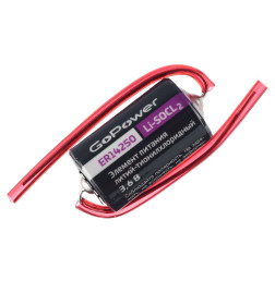 Батарейка 14250 1/2AA PC1 Li-SOCl2 3.6V с выводами GoPower 00-00015330