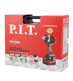 Гайковерт аккумуляторный P.I.T. PIW20H-600A/2