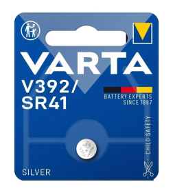 Батарейка 392 (SR41W) BL1 Silver Oxide 1.55V Varta 392101111