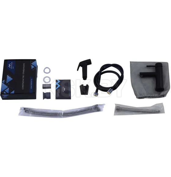 Смеситель для умывальника с гигиен. лейкой Fashun A58101A-7  (A58101A-7) 