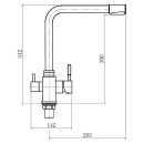 Смеситель для кухни с фильтром песочный Fashun A54309-8 (A54309-8) 