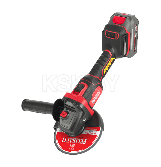 Углошлифмашина аккумуляторная (2 аккум. ЗУ) Felisatti FT15808 (FT15808 Felisatti) 
