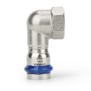 Угольник раструбный Varmega Inox Press с внутренней резьбой 22x3/4" (VM714002205) 