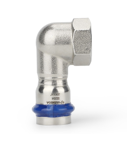 Угольник раструбный Varmega Inox Press с внутренней резьбой 22x1/2"