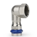 Угольник раструбный Varmega Inox Press с внутренней резьбой 15x1/2" (VM714001504) 