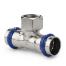 Тройник раструбный Varmega Inox Press с внутренней резьбой 15x1/2"x15 (VM720150415) 