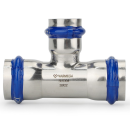 Тройник раструбный Varmega Inox Press переходной 28x15x28 (VM719281528) 