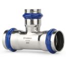 Тройник раструбный Varmega Inox Press переходной 28x15x28 (VM719281528) 