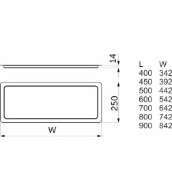 Поддон сушки L-500,прозрачный,Gridli