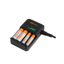 Зарядное устройство 18044 (1800 mA 4 слота АА/ААА 4 канала), LCD-экран, 220 В, TDM SQ1702-0110 (SQ1702-0110) 