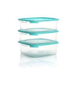 Набор контейнеров "Каскад" Квадро 0,7 л (3 шт.) Полимербыт 4364001 МИКС