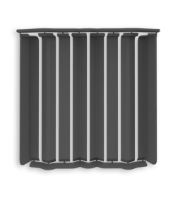 Накладки для плинтуса прямоугольного 80мм "Идеал Дюра" (набор из 8 эл. во флоупаке), 093 Графит