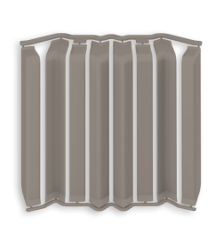 Накладки для плинтуса прямоугольного 80мм "Идеал Дюра" (набор из 8 эл. во флоупаке), 036 Платиново-серый