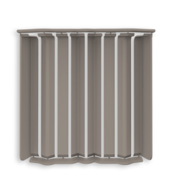 Накладки для плинтуса прямоугольного 80мм "Идеал Дюра" (набор из 8 эл. во флоупаке), 036 Платиново-серый